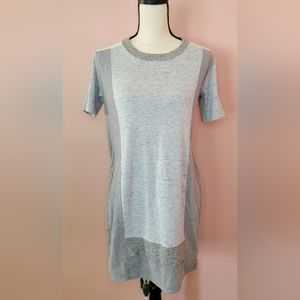 Clu cotton/silk blend grey shift dress Size XS